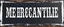 Placeholder: fill composition with large and wide hand painted old western sign that reads: "MERCANTILE" white on black with inset white stripe boarder aged paint on wood sanserif