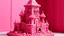 Placeholder: A pink fortress made out of candy painted by Zosan