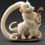 Placeholder: ivory sculpt of Chinese rats tobacco pipe with Chinese cloud and chinese fire pattern and many rats . artwork by tooth wu and wlop and alena aenami and greg rutkowski