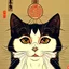 Placeholder: Ukiyo-e Style ,cute cat