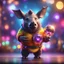 Placeholder: Gates as hairy groove funk bat rhino hippie holding disco ball ,bokeh like f/0.8, tilt-shift lens 8k, high detail, smooth render, down-light, unreal engine