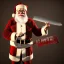 Placeholder: Photo, Santa Claus, blood and guts, butcher knife, meat cleaver, Satanic