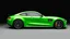 Placeholder: Mercedes-Benz AMG GT63s, green, with four side doors and the head of the car to the right