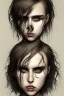 Placeholder: Danish singer MØ face, Style John Kenn Mortensen,