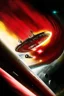 Placeholder: Star Trek's ship Voyager entering the red zone at the edge of known space