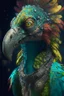 Placeholder: Parrot alligator possum headed human alien,FHD, detailed matte painting, deep color, fantastical, intricate detail, splash screen, complementary colors, fantasy concept art, 32k resolution trending on Artstation Unreal Engine 5