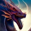 Placeholder: Epic Drawing of fullview Dragon and with scales colorful on Elk Caravaggio 4k