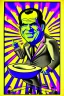 Placeholder: Richard Nixon Smile On The Toilet Original 1971 Black Light Vintage Poster, art style of Jeremy Worst, psychedelic, exaggerated realism, caricature drawing, 70s art, pop culture, high quality and highly detailed