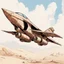 Placeholder: Paleolithic fighter jet