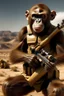 Placeholder: Show me angry monkey, but this monkey has in left hand AK - 47. This monkey is on the Mars and around this monkey is field of corn. And behind this monkey is Elon Musk.