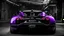 Placeholder: Super Evil purple and black Bugatti merged with Hyper Sport, desktop wallpaper, 4K, Cinematic, rear view