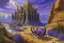 Placeholder: A purple Egyptian kingdom with a scorpion palace painted by Claude Monet