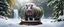 Placeholder: hippo in the snow with santa claus, forest alley waterfall background, close-up shot, all inside crystal ball, realistic,Highest quality telescopic Zeiss Zoom lens, supreme cinematic-quality photography, steel walnut wood green leather clothes, Art Nouveau-visuals,Vintage style Octane Render 3D technology,hyperrealism photography,(UHD) high-quality cinematic character render,Insanely detailed close-ups capturing beautiful complexity,Hyperdetailed,Intricate,
