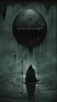 Placeholder: dark fantasy, polluted water, droplets, acolytes