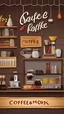 Placeholder: Coffee and restaurant and fastfood dark mood banner