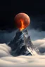 Placeholder: a mountain rises out of the mist into the night sky. at the peak, a sphere is cracked open by the sharp rocks, insides flowing down the mountainside. cinematic lighting, realism,HD, jordan grimmer, artstation, grim mood, from below camera angle. a masterpiece, 8k resolution, dark fantasy concept art, by Greg Rutkowski, dynamic lighting, hyperdetailed, intricately detailed, Splash screen art, trending on Artstation, deep color, Unreal Engine, volumetric lighting,
