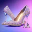 Placeholder: swarovski crystal, one glass slipper, intricate, photorealistic, vivid colors