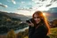 Placeholder: Create hypeCreate hyper-realistic photo of [Swiss] hills ,river, escape . Soft bright daylight, . DSLR quality, sharp focus.r-realistic photo of [Swiss] city scape. . Sunrise cloudy sky godrays ,beautiful lady in closeup look at camera ,full body. DSLR quality, sharp focus.