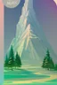 Placeholder: Create the cover of the book The magic mountain. Soft colors. Sketch on papee