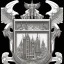 Placeholder: coat of arms of a city in the moutains, very detailed