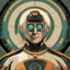 Placeholder: A nice profile picture for the avatar behind the name halsimov based on Hal 9000 computer mixed with an old Isaac Asimov portrait and Hal Jordan persona, vibrant color scheme