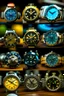 Placeholder: A collection of submarine watches, featuring various designs, colors, and features for enthusiasts and collectors.