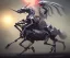 Placeholder: Epic photo of An electric unicorn being ridden by a skeleton, by greg rutkowski,