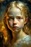 Placeholder: an expressive painting of a beautiful white young girl, we might see a companion with features of absolute strength and determination, blended with warmth and deep faith. Perhaps her face expresses wisdom and courage, with eyes radiating confidence and faith.