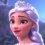 Placeholder: Snow white, beautiful, soft, smiling, straight and long blonde hair, dewy and shiny vibe, diamond crown, long fairy wings in the back, full head