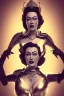 Placeholder: Joan Crawford as evil queen in black leather, busty, cleavage, dominatrix, curvy, angry, stern look. unreal 5, octane render, cinema4d, dynamic lighting, dramatic lighting, 4k, redshift render, highly detailed, hyper realistic,anthropomorphic