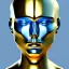 Placeholder: gold man, beautiful, soft, blue eyes, hight definition, 8k