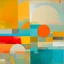 Placeholder: beach sunset, by Tracey Adams, abstract geometric art