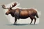 Placeholder: digital painting of a moose