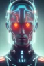 Placeholder: cyberpunk, head, men, portrai, tron