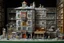 Placeholder: A gray factory made out of toys designed in German folk art painted by Claude Monet