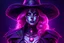 Placeholder: Witch of skeletons in 8k sci-art drawing style, pink skin, purple glowing eyes, the which custom, howdy, neon effect, intricate details, highly detailed, high details, detailed portrait, masterpiece,ultra detailed, ultra quality