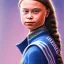 Placeholder: portrait of Greta Thunberg miss universe