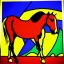 Placeholder: horses pop art