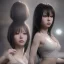 Placeholder: hitomi tanaka, long black hair, realistic, intriacte detail, sci-fi fantasy style, volumetric lighting, particales,highly detailed,cinamatic, deep colours,8k