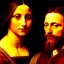 Placeholder: portrait of Jacobo Santiago Mozos born in 1976 and Gemma Arnau Arnau born in 1979,by Leonardo da Vinci, oil on canvas, cinematic composition, extreme detail,8k,fit full head inside picture