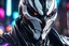 Placeholder: Jhin venom in 8k live action artstyle, white mask, wapen, close picture, neon lights, intricate details, highly detailed, high details, detailed portrait, masterpiece,ultra detailed, ultra quality