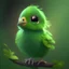 Placeholder: A cute green bird, avatar