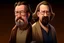 Placeholder: the big lebowski and walter cartoon full realism