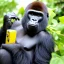 Placeholder: Gorilla in AT&T cap talking on a banana phone