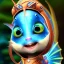 Placeholder: Cute Fish, Wearing make up avatar pandora