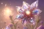 Placeholder: one big crystal subtle flower in a galactic ambiance, transparent petals, delicate colors, in the foreground, with a very little beautiful fairy, full of details, smooth, bright sunshine，soft light atmosphere, light effect，vaporwave colorful, concept art, smooth, extremely sharp detail, finely tuned detail, ultra high definition, 8 k, unreal engine 5, ultra sharp focus