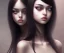 Placeholder: girl, sad, depressed, empty, black hair, long hair, brown eyes, portrait