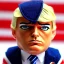 Placeholder: Donald Trump scar cheek g.i. joe doll