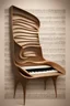 Placeholder: furniture as art in the style of sheet music