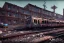 Placeholder: train yard, run down, graffiti, vandalized, day time, destroyed buildings , unity, scriptable render pipeline , lighting , volumetric , global illumination